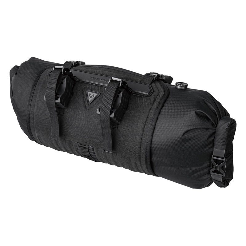 Topeak FrontLoader Bike Bag (Black) â€“ 8L Waterproof Handlebar Bag for Bikepacking, Includes Removable Dry Bag, Quick-Release Mounts & Air Release Valve - Image 1